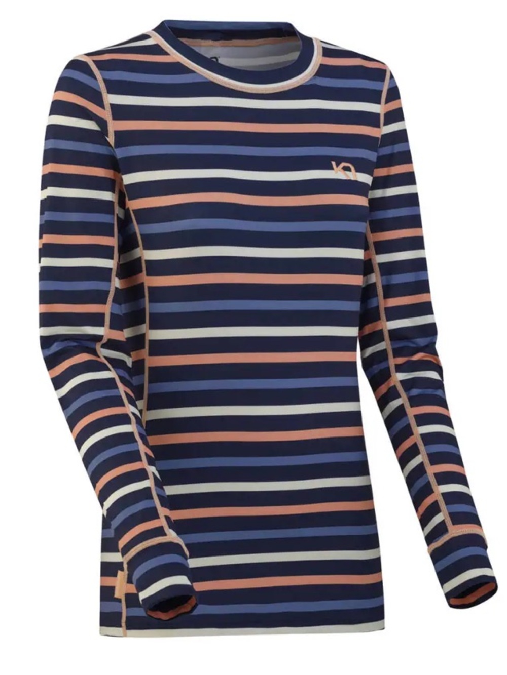 KARI TRAA Long sleeve multi color women’s top size large